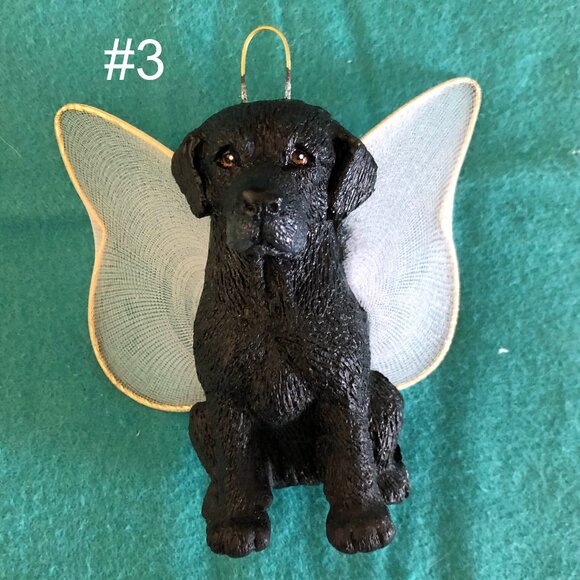 Hand Crafted Other - Black Lab Angel Dog Holiday Ornament